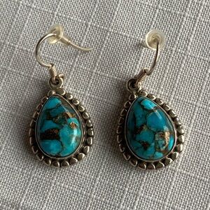 Sterling silver turquoise earrings